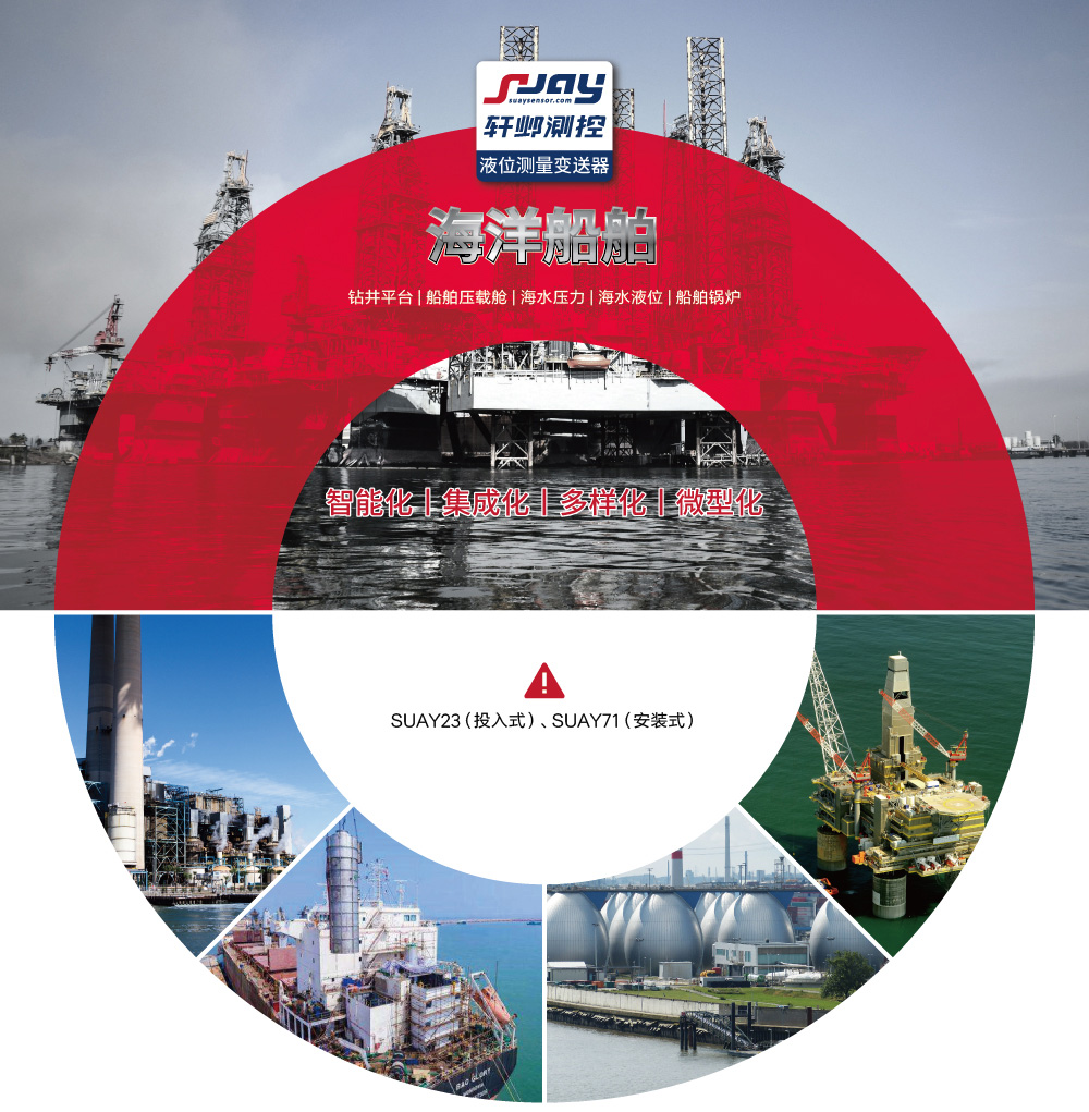 海洋船舶（鉆井平臺、船舶壓載艙、海水壓力、海水液位、船舶鍋爐